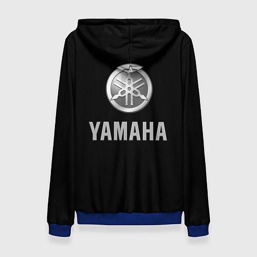 Женская толстовка YAMAHA - famous racing team! / 3D-Синий – фото 2