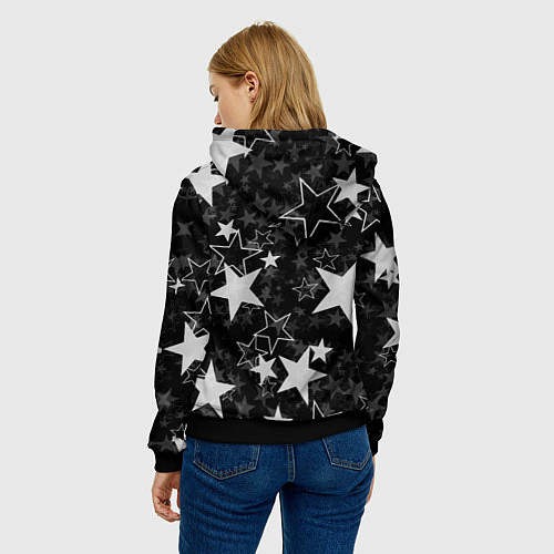 Женская толстовка HEART BENDY AND THE INK MACHINE / 3D-Черный – фото 4