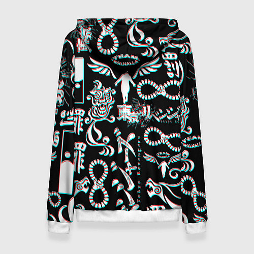 Женская толстовка ТОКИЙСКИЕ МСТИТЕЛИ ГЛИТЧ, GLITCH / 3D-Белый – фото 2