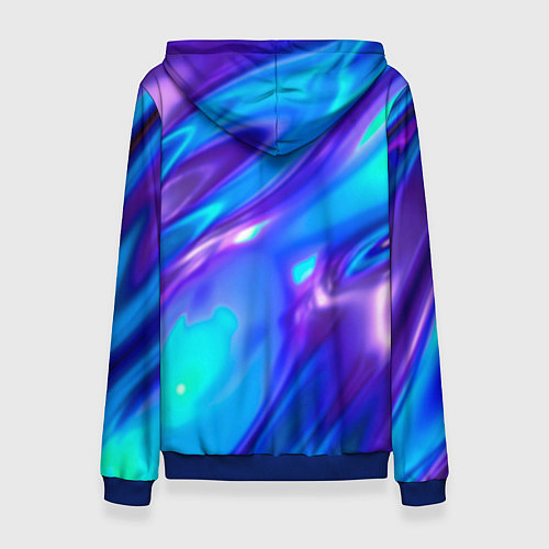 Женская толстовка Neon Holographic / 3D-Синий – фото 2