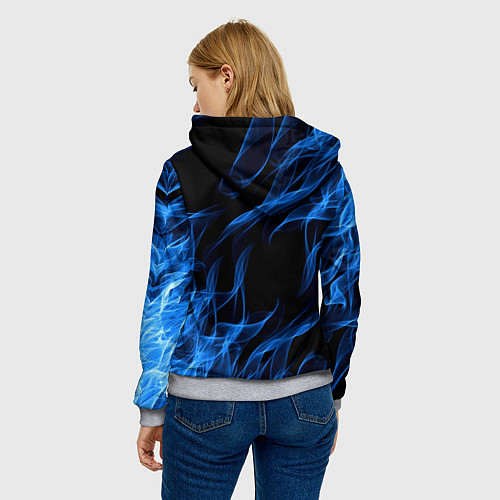 Женская толстовка POPPY PLAYTIME ХАГИ ВАГИ В ОГНЕ / 3D-Меланж – фото 4