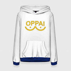 Толстовка-худи женская OPPAI LOGO ONE-PUNCH MAN, цвет: 3D-синий