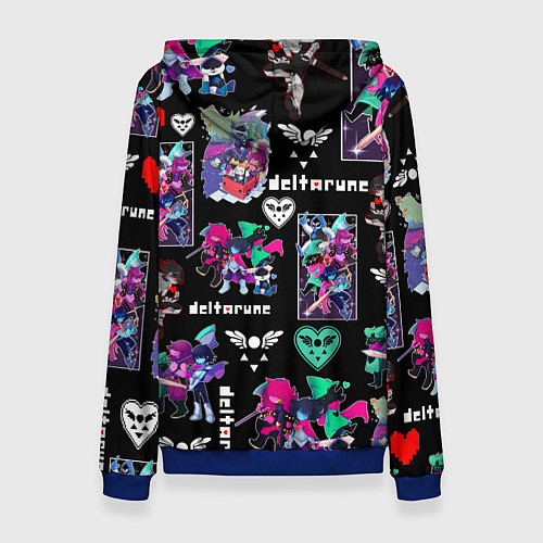 Женская толстовка DELTARUNE PATTERN ART ГЕРОИ ДЕЛЬТАРУН / 3D-Синий – фото 2