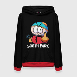 Толстовка-худи женская Южный парк Эрик South Park, цвет: 3D-красный