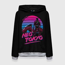 Толстовка-худи женская Welkome to NEO TOKYO Akira, цвет: 3D-меланж