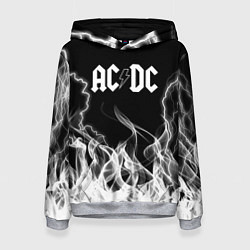 Толстовка-худи женская ACDC Fire, цвет: 3D-меланж