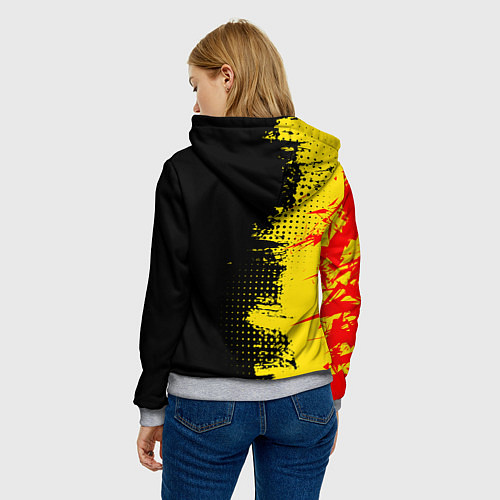 Женская толстовка Кобра Кай Cobra Kai / 3D-Меланж – фото 4