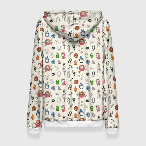 Женская толстовка Ghibli Аll / 3D-Белый – фото 2