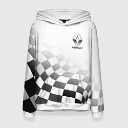 Женская толстовка Renault, Рено Финишный флаг