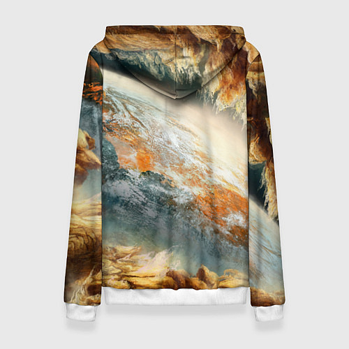 Женская толстовка Песчаный Космос / 3D-Белый – фото 2