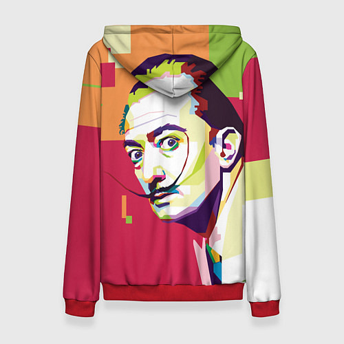 Женская толстовка Salvador Dali - i am just not normal / 3D-Красный – фото 2