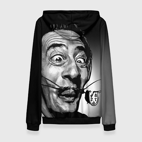 Женская толстовка Salvador Dali - grimace / 3D-Черный – фото 2