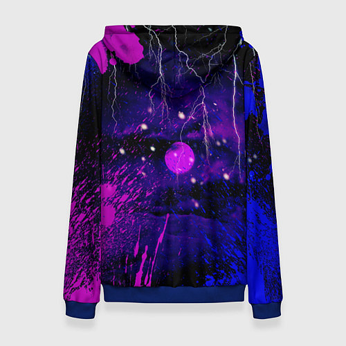 Женская толстовка Хаги Ваги Ночное Небо / 3D-Синий – фото 2