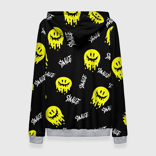 Женская толстовка SMILE smile граффити / 3D-Меланж – фото 2