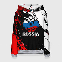 Женская толстовка Russia Герб в цвет Флага