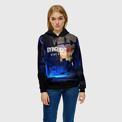 Толстовка-худи женская Dyng Light 2: Stay Human - Приближается ночь, цвет: 3D-черный — фото 2