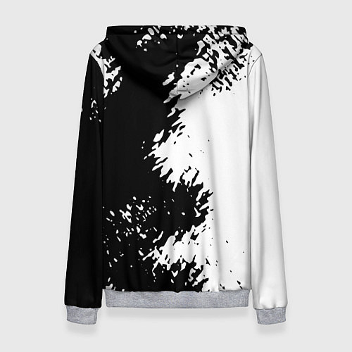 Женская толстовка Mercedes-Benz: Black & White / 3D-Меланж – фото 2