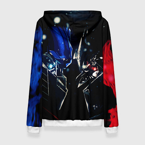 Женская толстовка Тансформеры Оптимус и Мегатрон 2022 / 3D-Белый – фото 2