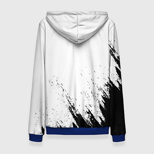 Женская толстовка Mercedes-Benz - White texture / 3D-Синий – фото 2