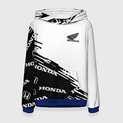 Толстовка-худи женская Honda sport pattern, цвет: 3D-синий