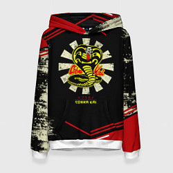 Толстовка-худи женская Кобра Кай Сериал Нетфликс Гранж, цвет: 3D-белый