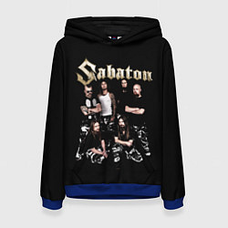 Толстовка-худи женская SABATON САБАТОН, цвет: 3D-синий