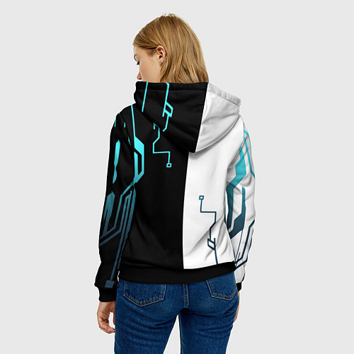 Женская толстовка Cyberpunk 2077 Game / 3D-Черный – фото 4