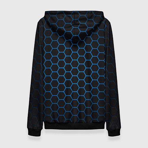 Женская толстовка Tesla Соты / 3D-Черный – фото 2