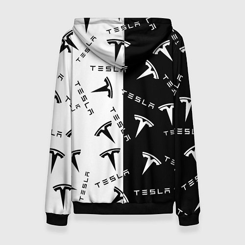 Женская толстовка Tesla Black & White / 3D-Черный – фото 2