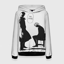 Толстовка-худи женская Ты слаб, цвет: 3D-черный