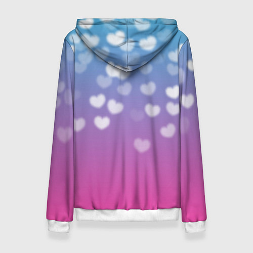 Женская толстовка УТЯ ЛАЛАФАНФАН СЕРДЕЧКИ / 3D-Белый – фото 2