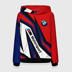 Толстовка-худи женская БМВ МОТОСПОРТ BMW MOTOSPORT, цвет: 3D-черный
