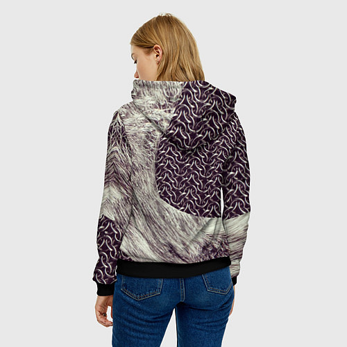 Женская толстовка Доспехи Викинга / 3D-Черный – фото 4