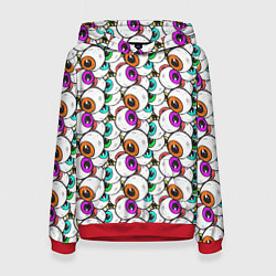 Женская толстовка Глаза разноцветные