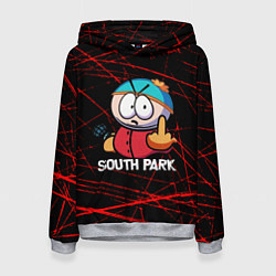 Толстовка-худи женская Мультфильм Южный парк Эрик South Park, цвет: 3D-меланж