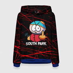 Толстовка-худи женская Мультфильм Южный парк Эрик South Park, цвет: 3D-синий