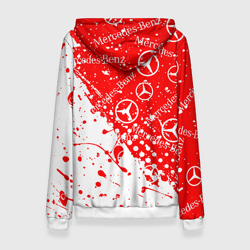 Женская толстовка Mercedes Паттерн Брызги красок / 3D-Белый – фото 2