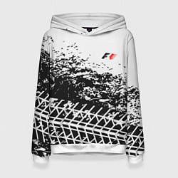 Толстовка-худи женская F1 Формула 1 Mini Logo, цвет: 3D-белый