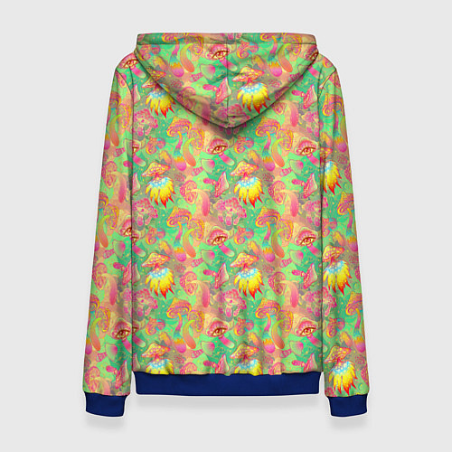Женская толстовка Магические Грибы Психоделика / 3D-Синий – фото 2