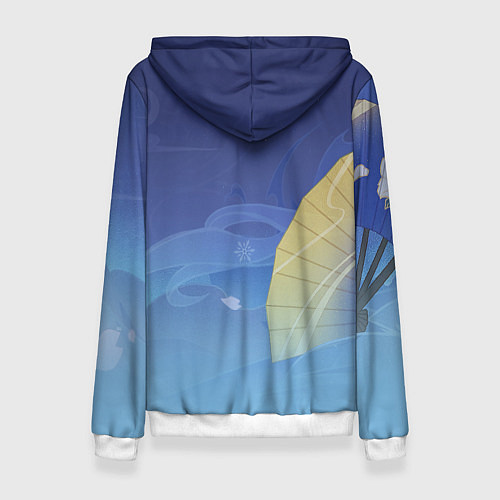 Женская толстовка Ayaka Genshin Impact / 3D-Белый – фото 2