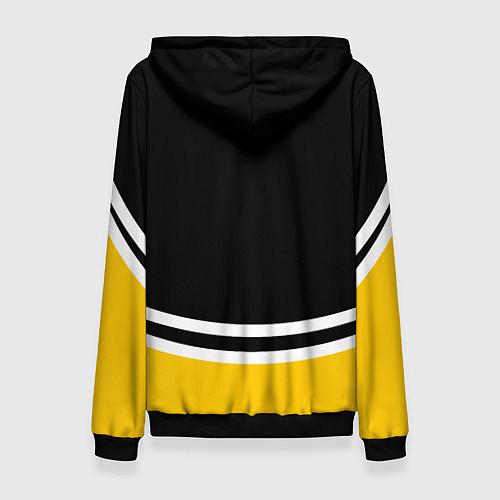 Женская толстовка Pittsburgh Penguins Питтсбург Пингвинз / 3D-Черный – фото 2