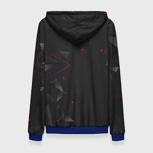 Женская толстовка Реал Мадрид форма абстрактная / 3D-Синий – фото 2