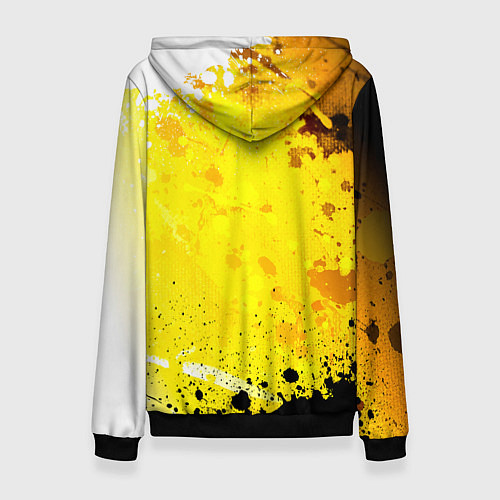 Женская толстовка РОССИЙСКАЯ ИМПЕРИЯ - ГЕРБ - Брызги / 3D-Черный – фото 2