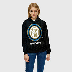 Толстовка-худи женская INTER Inter - Графика, цвет: 3D-черный — фото 2