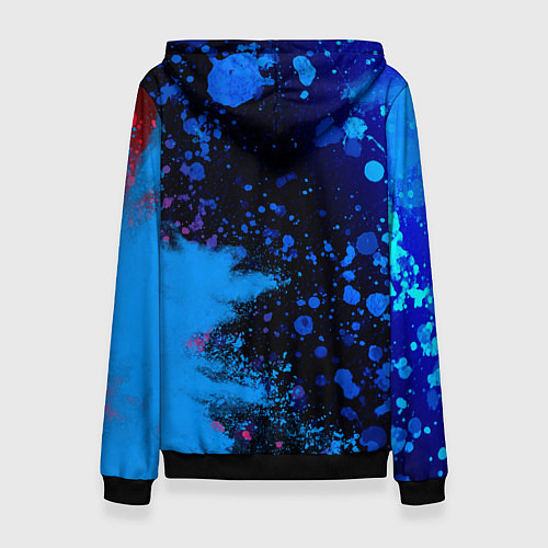 Женская толстовка РОССИЯ - ГЕРБ - Арт 6 / 3D-Черный – фото 2