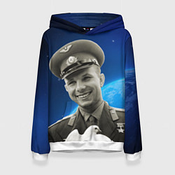 Женская толстовка Юрий Гагарин с голубем 3D