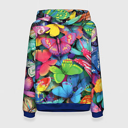 Женская толстовка Стая бабочек Pattern