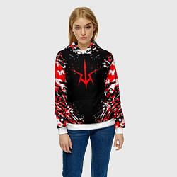 Толстовка-худи женская Code geass, цвет: 3D-белый — фото 2
