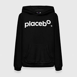 Толстовка-худи женская Плацебо Логотип, цвет: 3D-черный