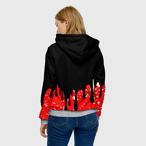 Женская толстовка KoЯn korn / 3D-Меланж – фото 4